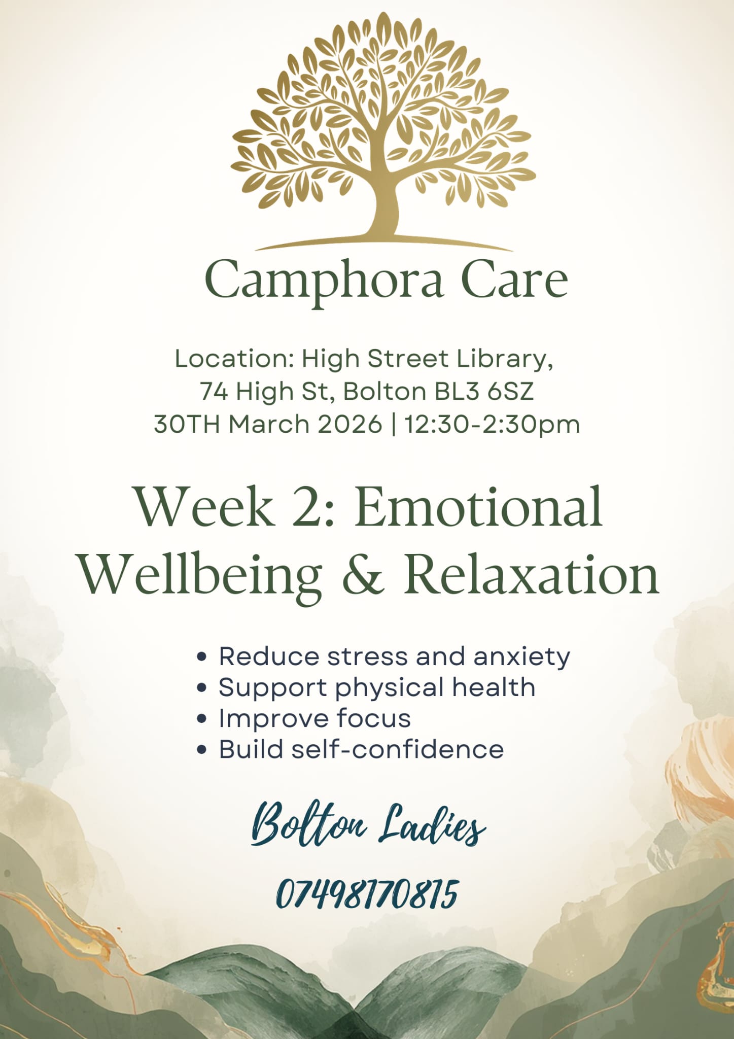 Health & Wellbeing Programme - Week 2 - Emotional Wellbeing and Relaxation